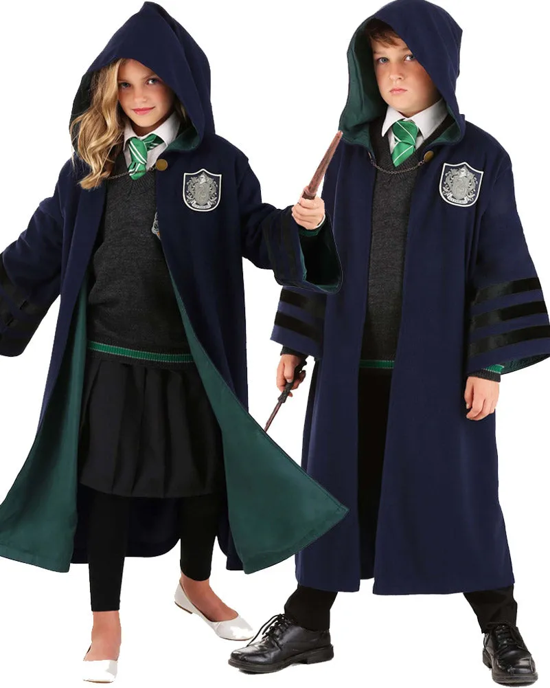 1920s Hogwarts Slytherin Kids Costume Robe