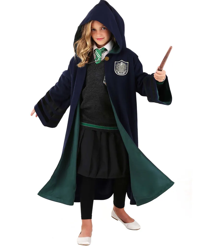 1920s Hogwarts Slytherin Kids Costume Robe