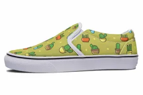 8 Bit Potted Plants Slip-On Shoes