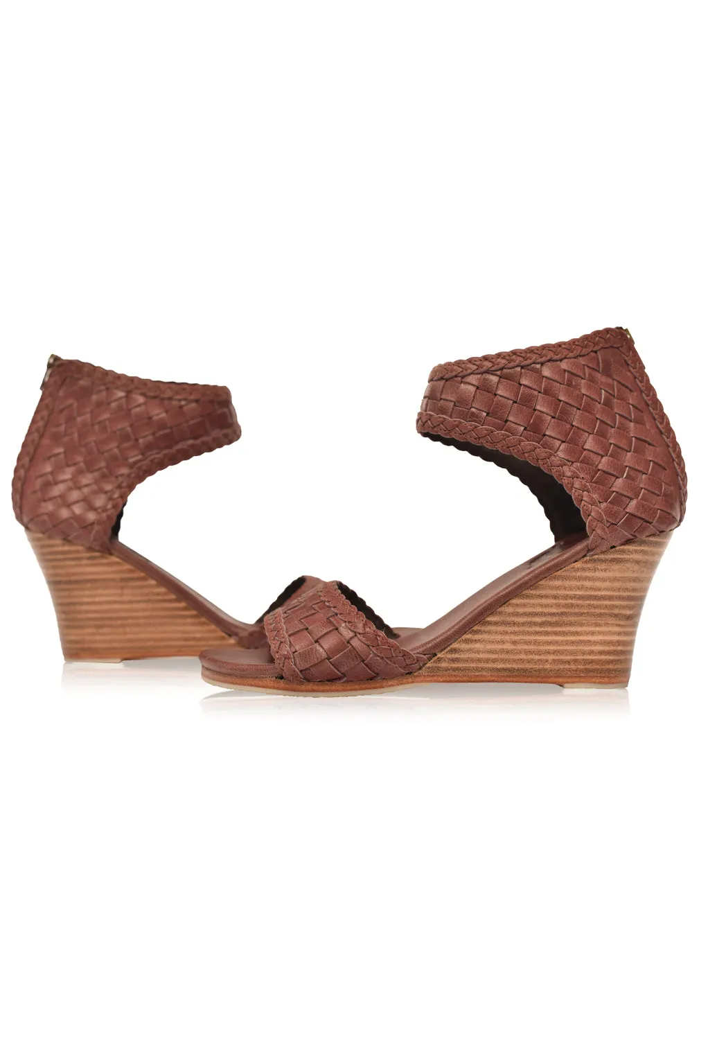 Athena Leather Wedges