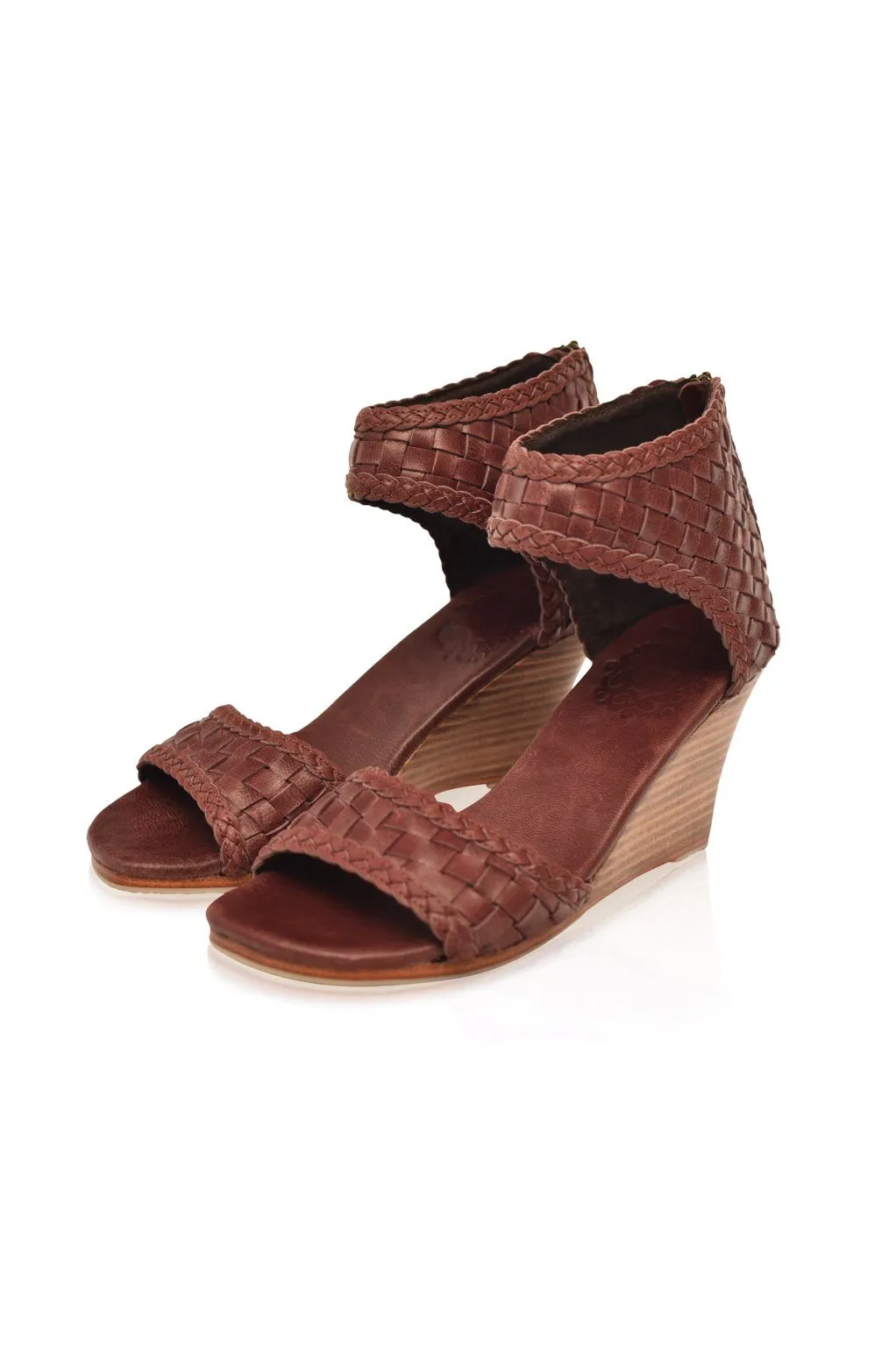 Athena Leather Wedges