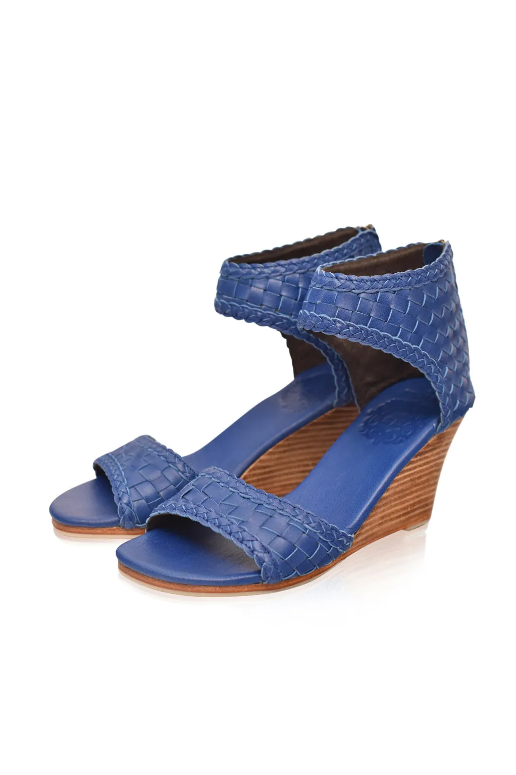 Athena Leather Wedges