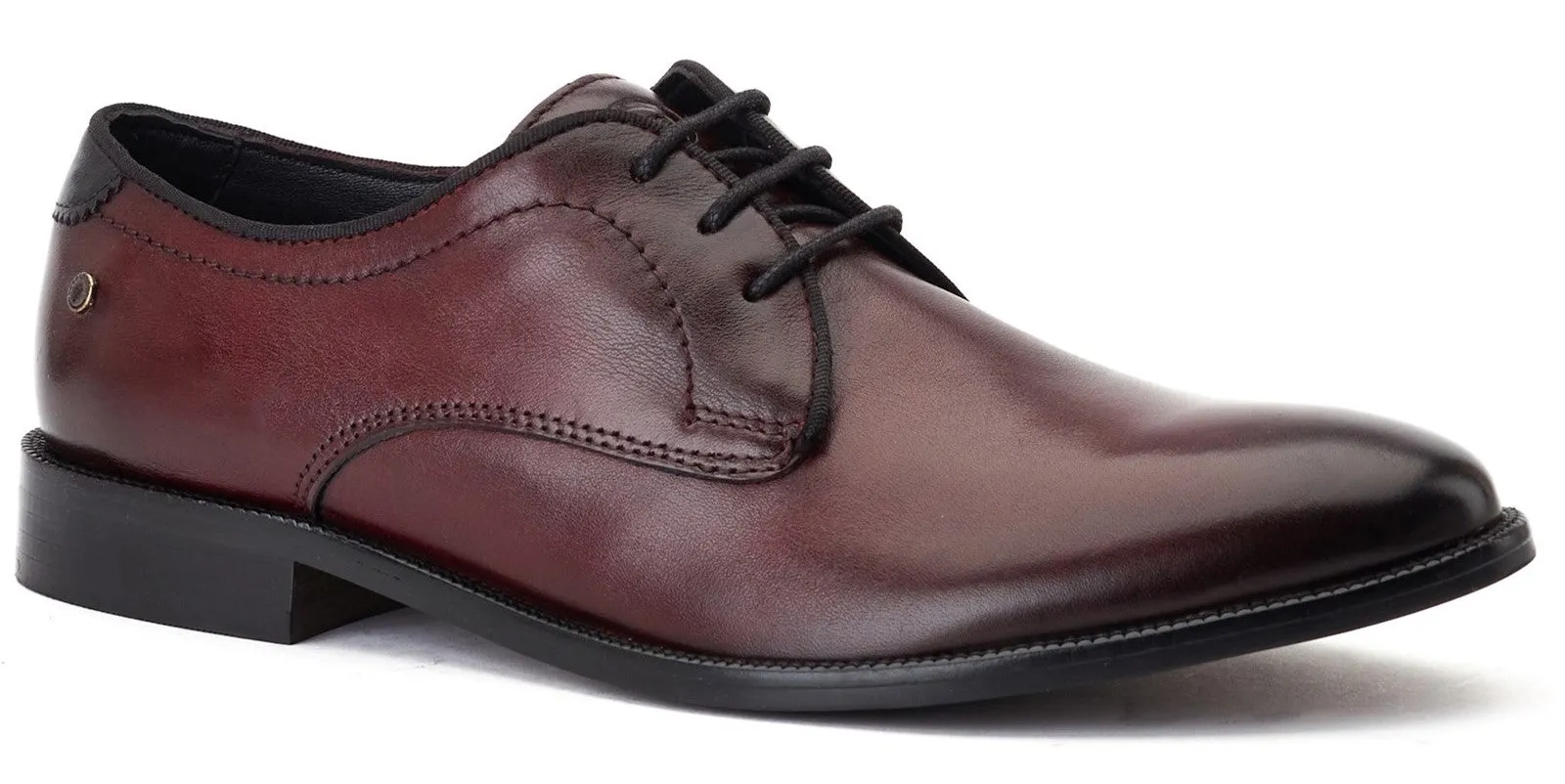 Base London Bertie Mens Leather Lace Up Derby Shoe