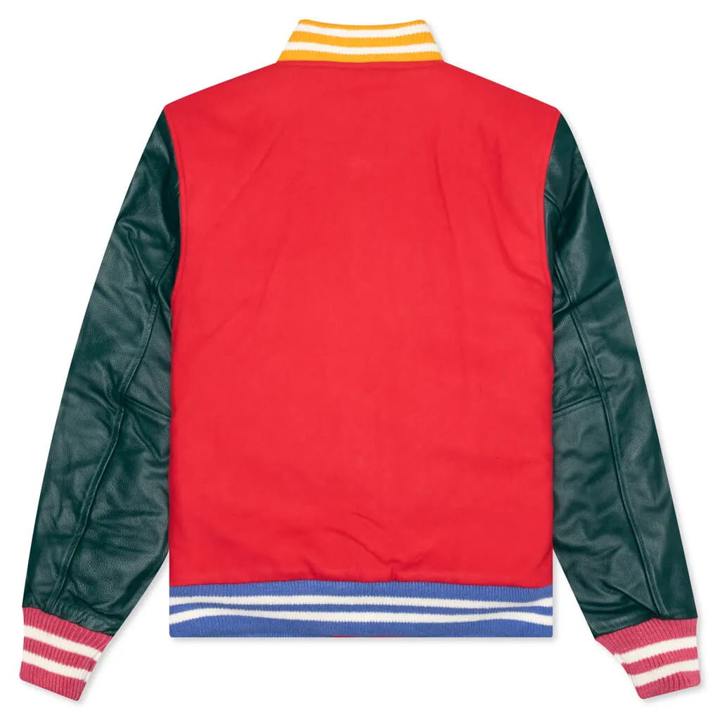 BB Letterman Jacket - Lollipop Red