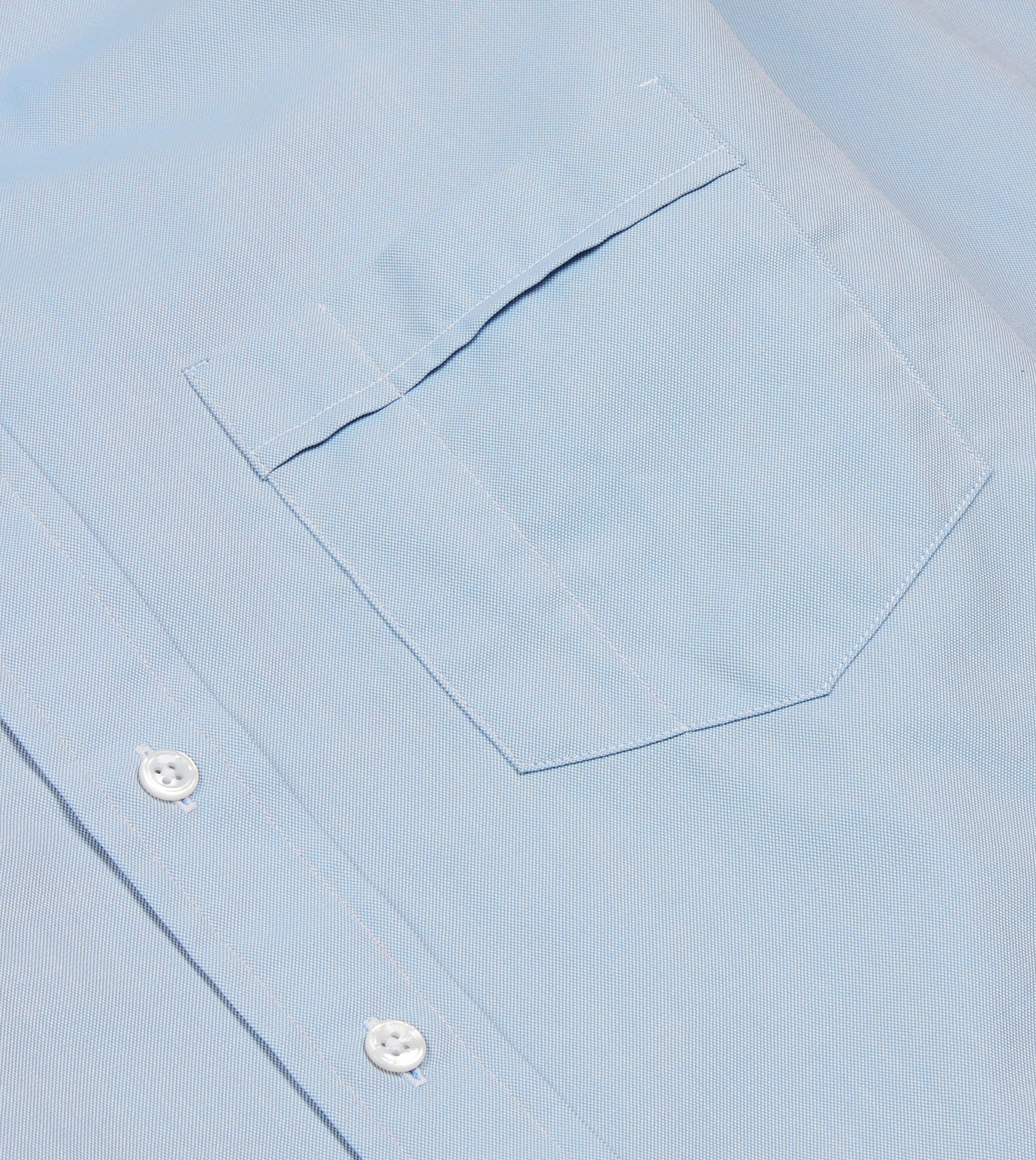 Blue Pinpoint Oxford Cotton Cloth Button-Down Shirt