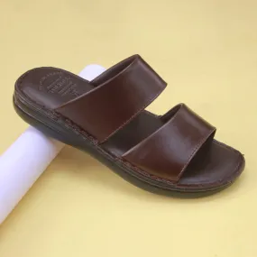 Brown medicated slippers