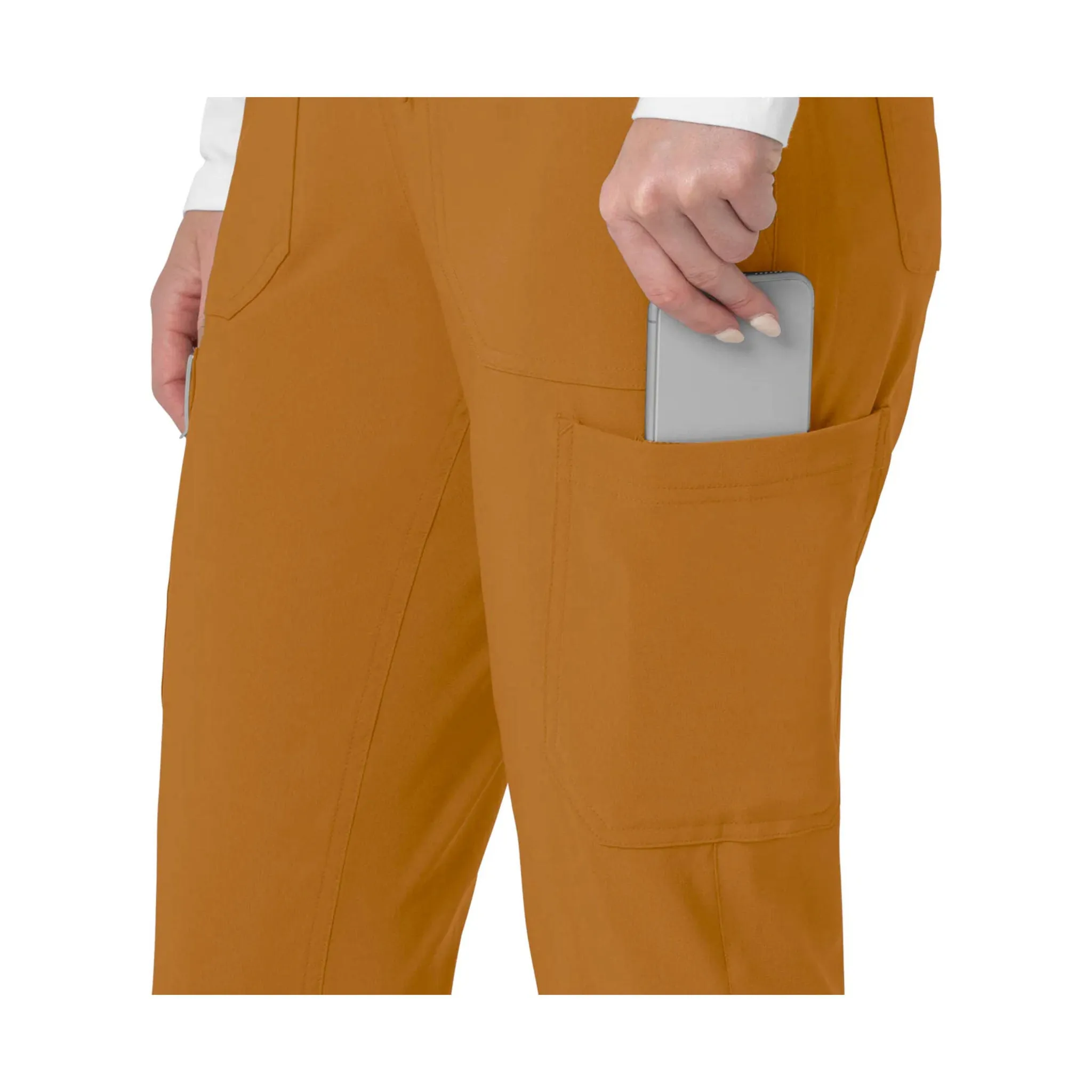 Carhartt Women's Force Cross Flex Cargo Jogger Scrub Pant - Fox Brown