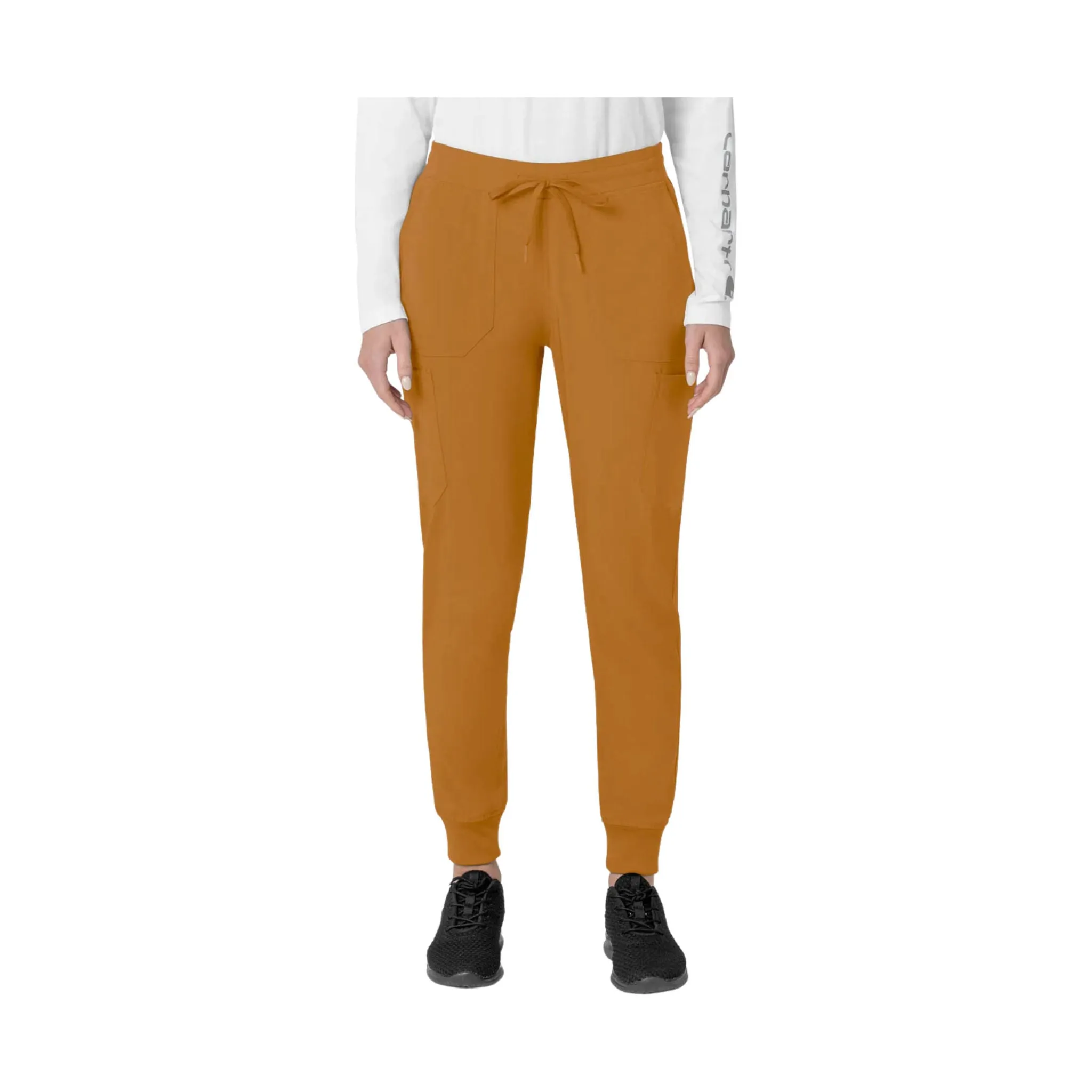 Carhartt Women's Force Cross Flex Cargo Jogger Scrub Pant - Fox Brown