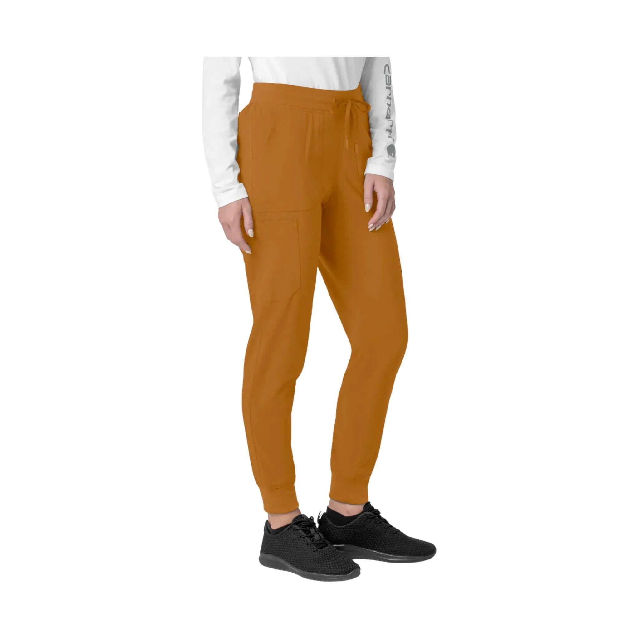 Carhartt Women's Force Cross Flex Cargo Jogger Scrub Pant - Fox Brown