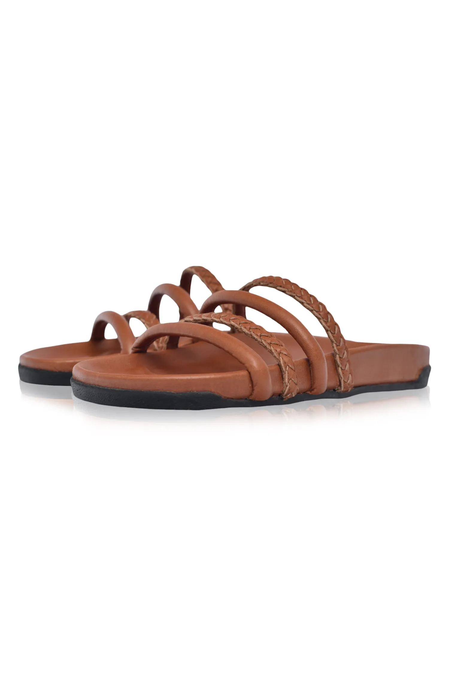 Castaway Leather Slides (Sz. 5.5 & 10)