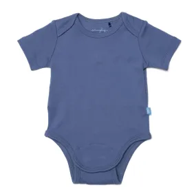 chambray organic cotton magnetic bodysuit