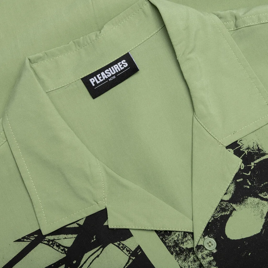 Choices Camp Collar Button Down - Green