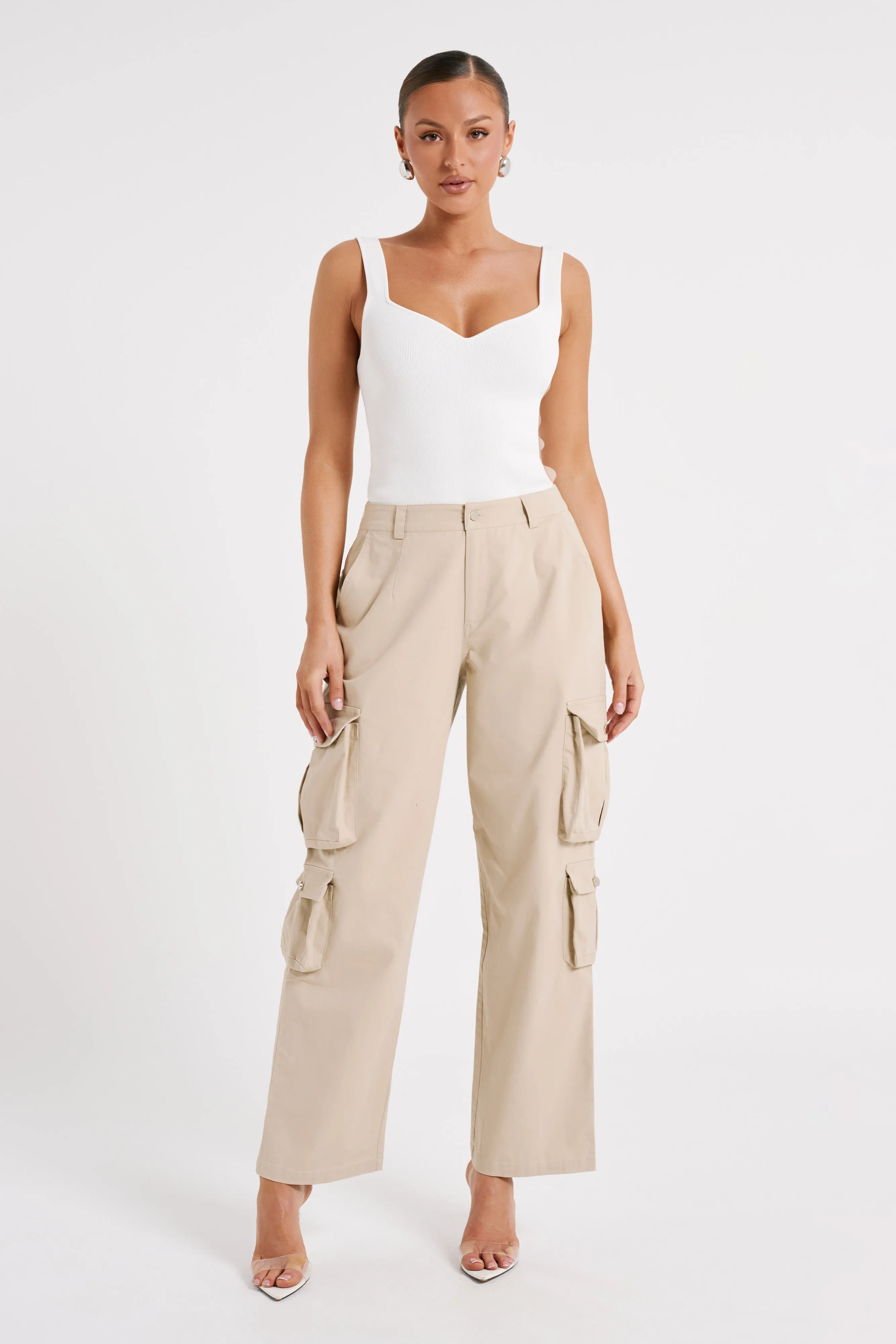 Clea Cargo Pant - Stone