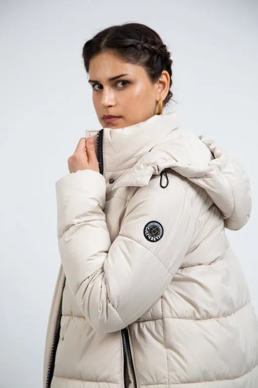 COLVILLE II recycled stone beige puffer jacket