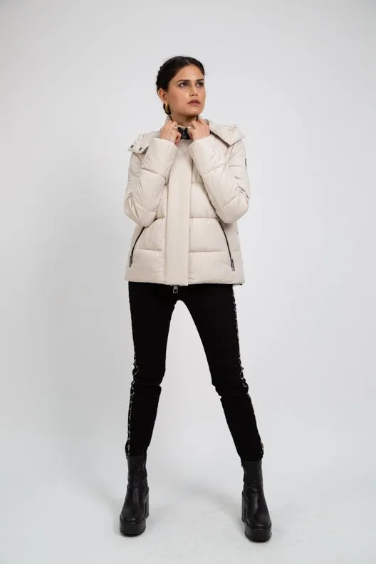 COLVILLE II recycled stone beige puffer jacket