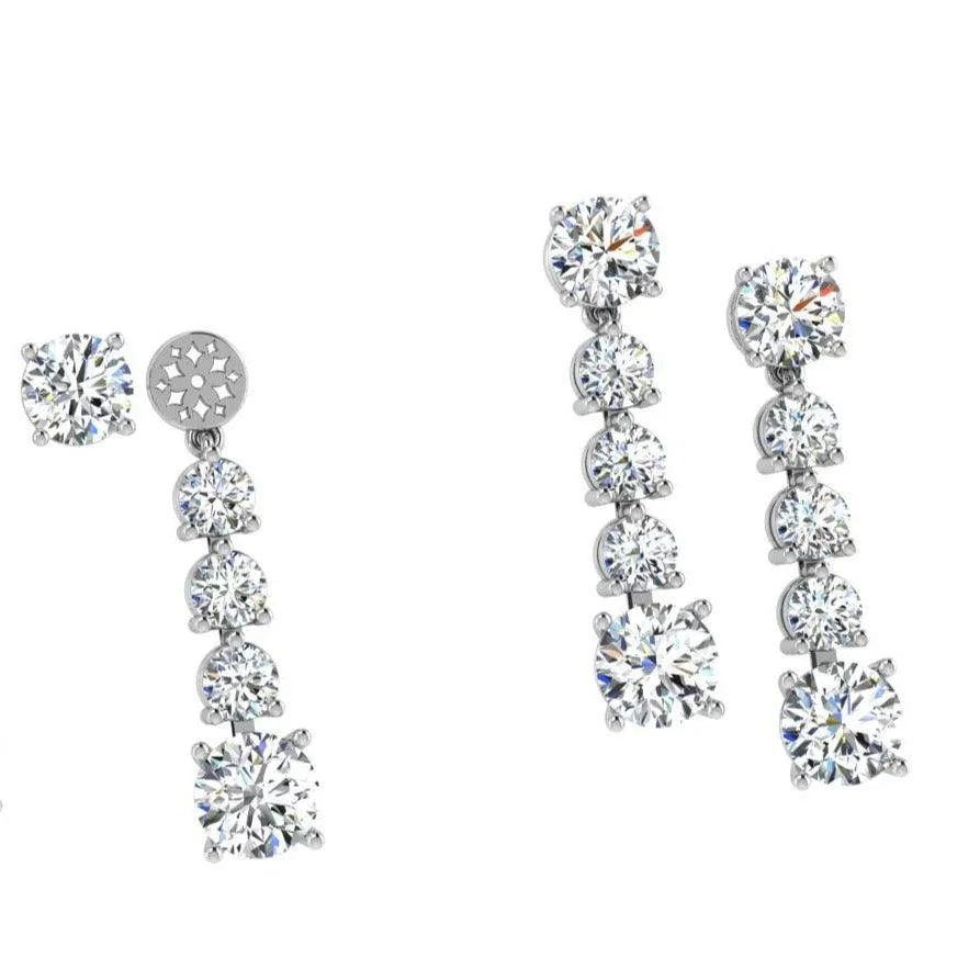 Diamond Drop Earring Jackets