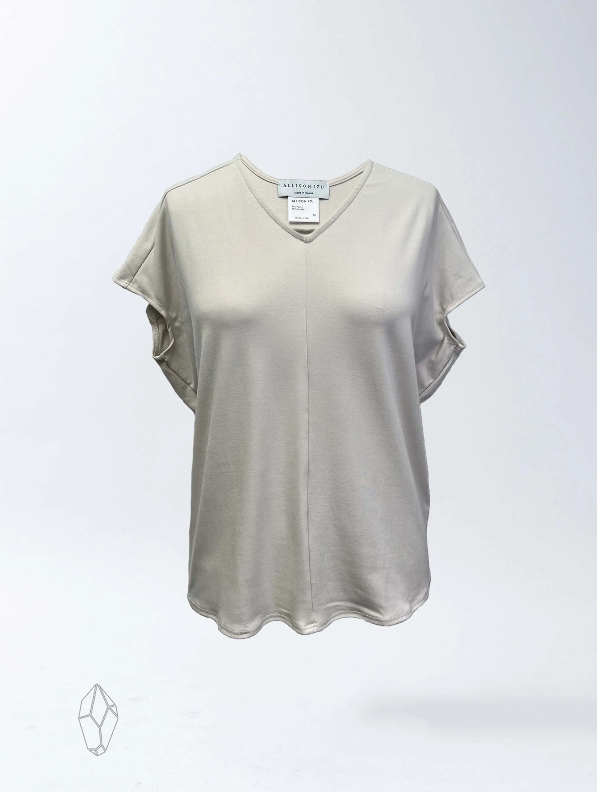 Ella Top - Antique White Soft Ponte