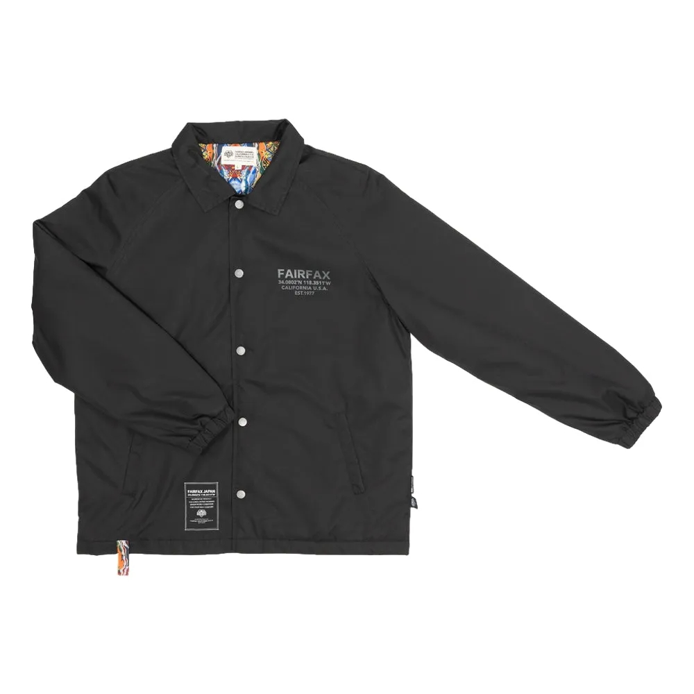 FAIRFAX COOGI PATTERN - COACH JACKET-BLACK