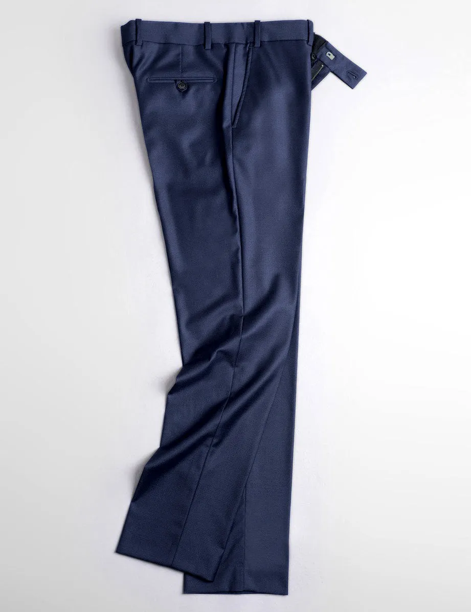 FINAL SALE: BKT50 Tailored Trouser in Super 120s Twill - Midnight Blue