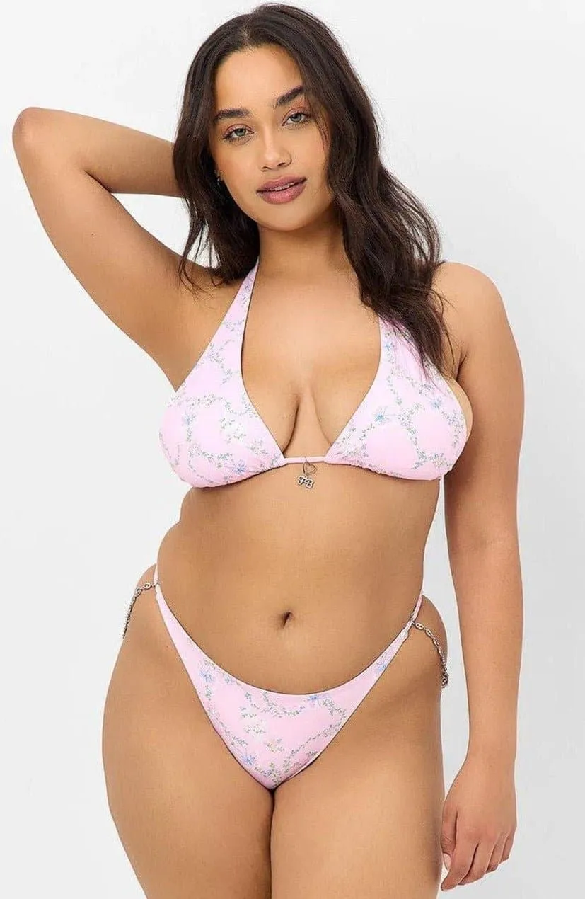 Frankies Bikinis Isabella Floral Chain Bikini Bottom