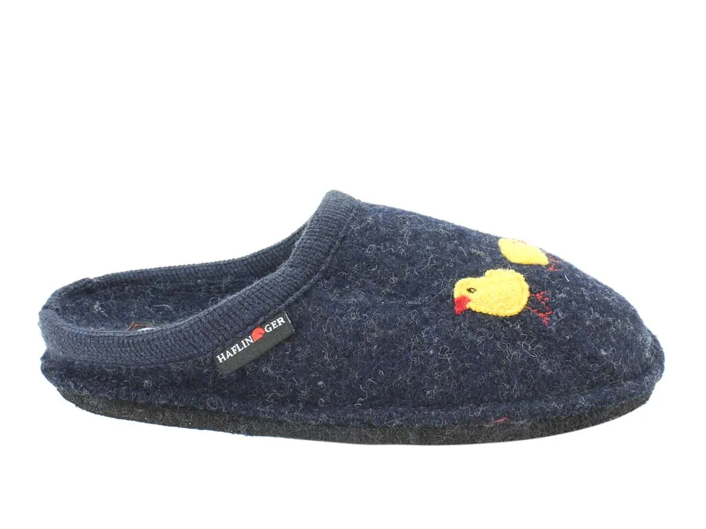 Haflinger Slippers Flair Hen Blue