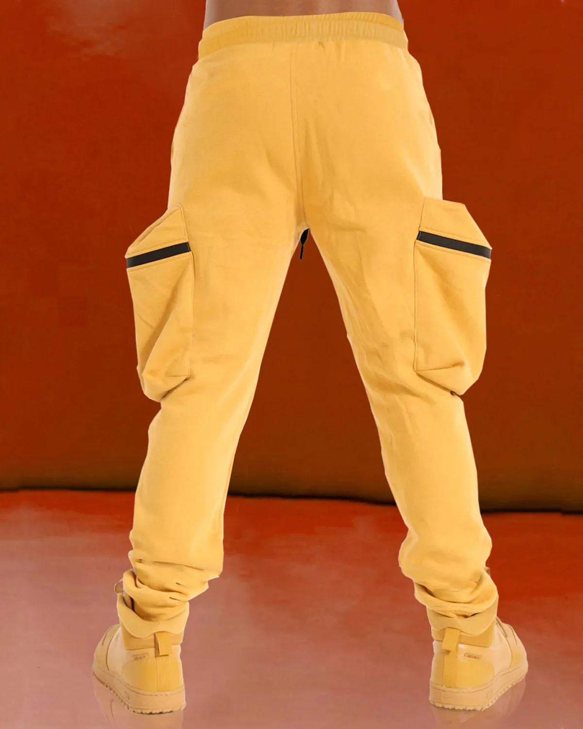 Hollywood Printed Yellow Cargo Pant For Men