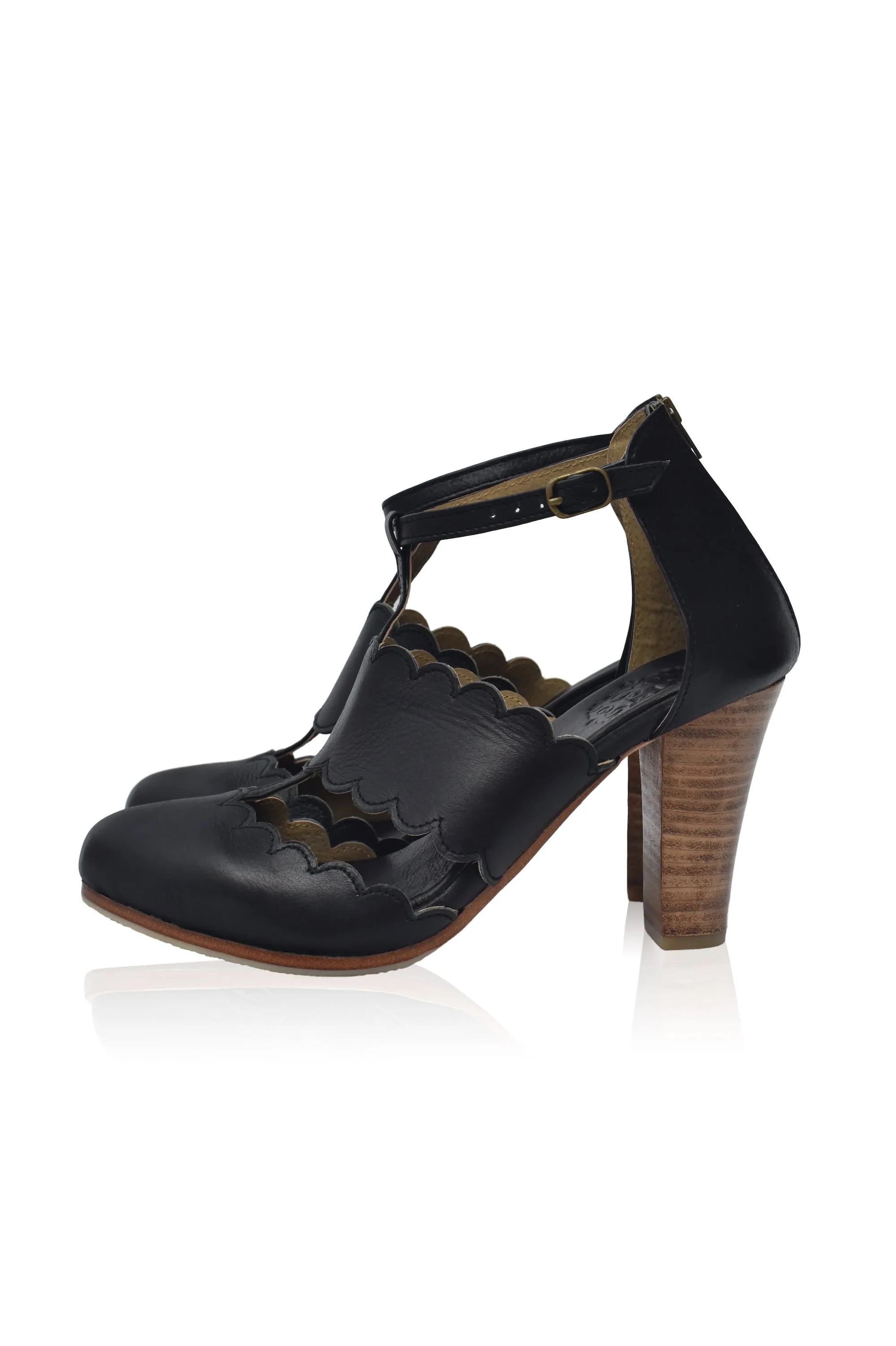 Incognito Leather Heels (Sz. 5 - 10)