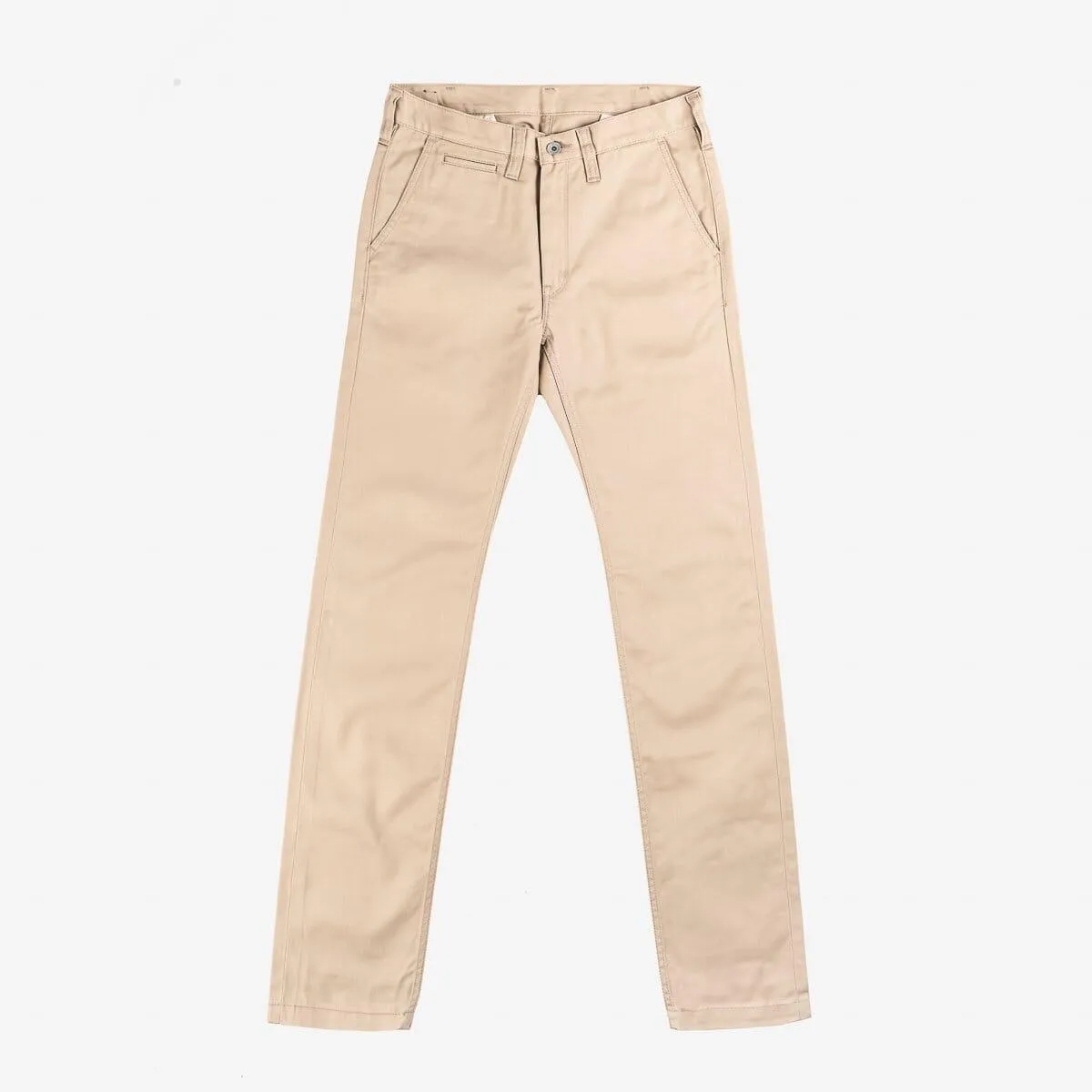 Iron Heart - Khaki Slim Tapered Chinos - IH-721 Model in 9oz Mercerised Selvedge Cotton