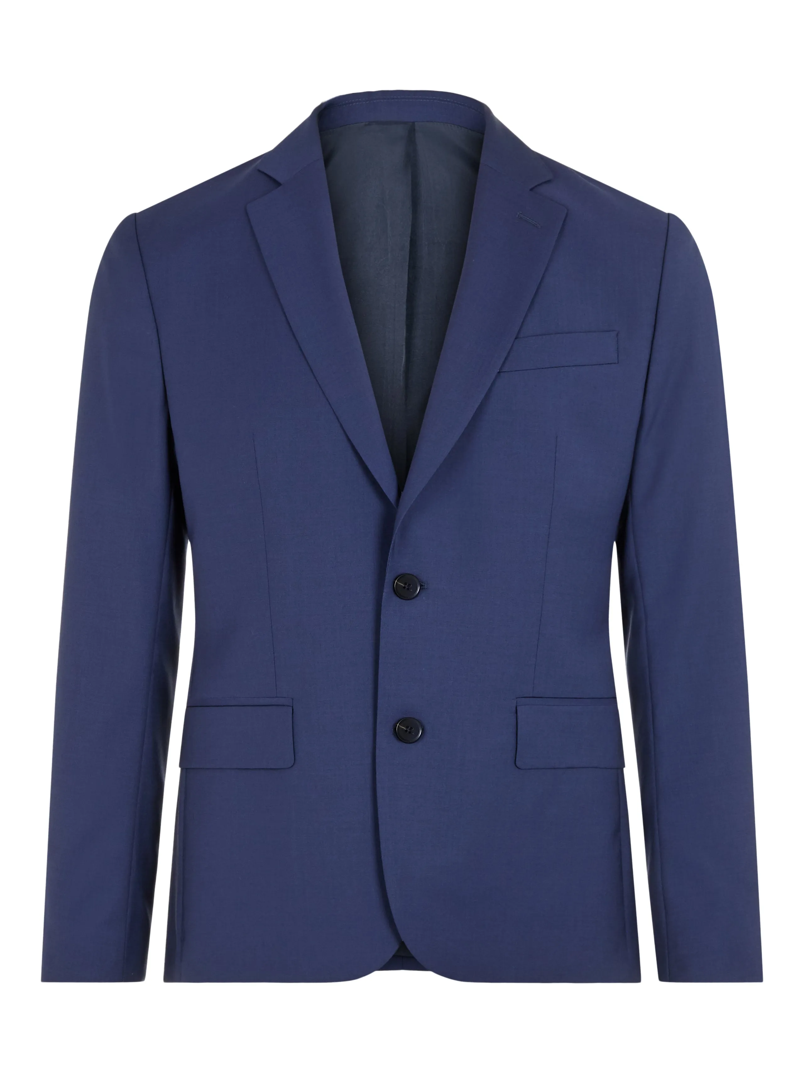 J.Lindeberg Mens Hopper Soft Comfort Wool Blazer - MID BLUE