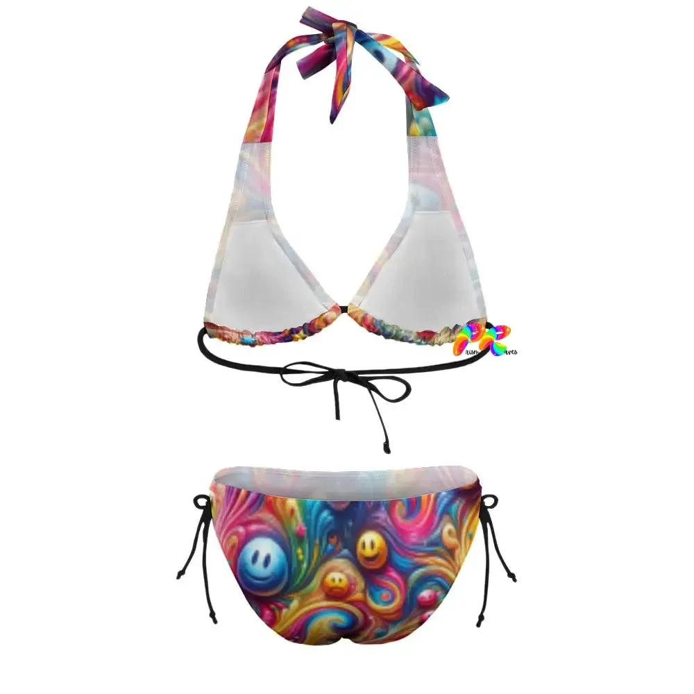 Joyful Whirls Rave Plus Size Bikini