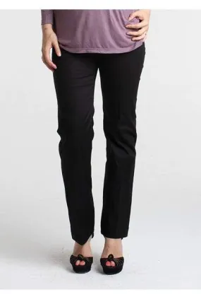 Judith Slim Leg Maternity Pants Black