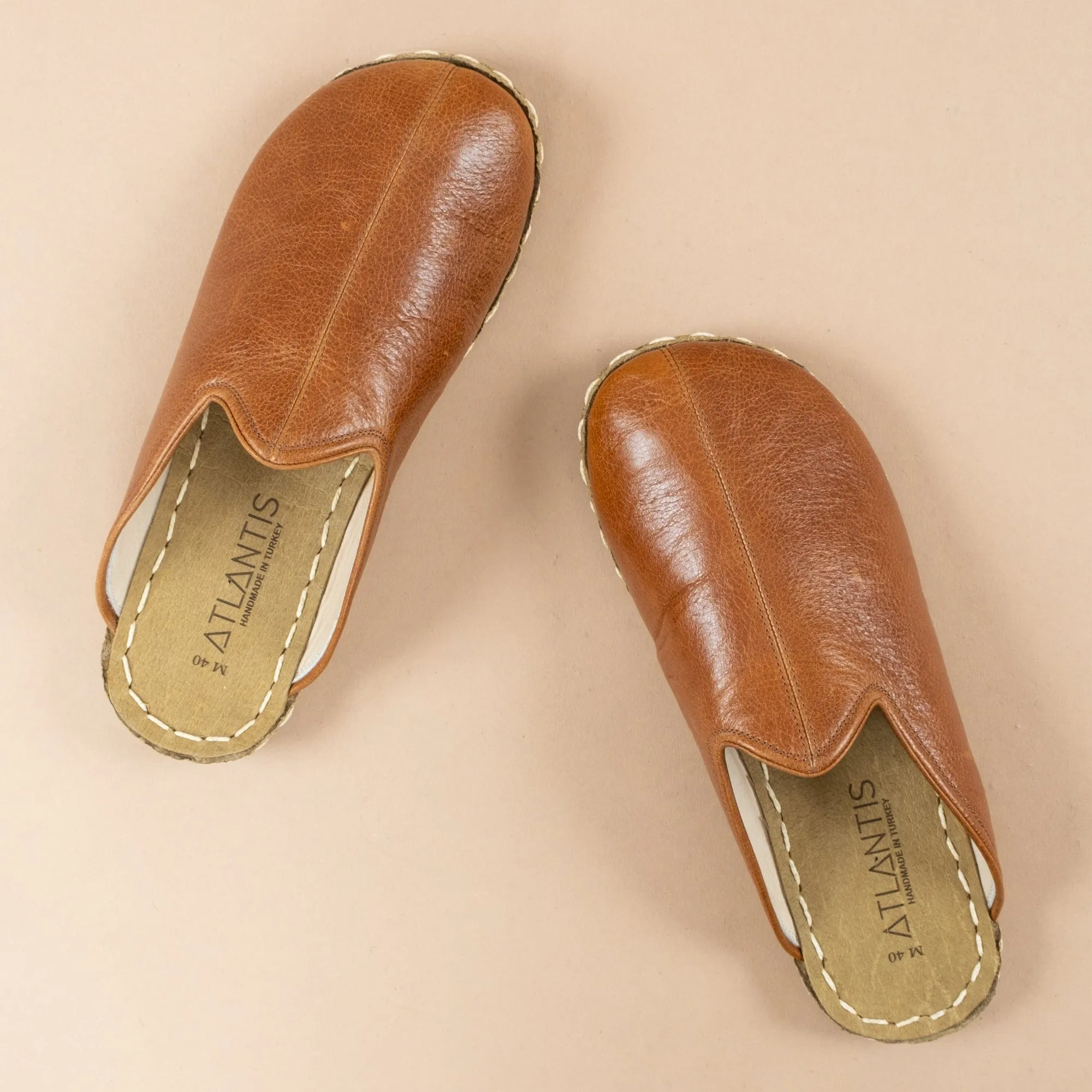 Men's Brown Barefoot Slippers