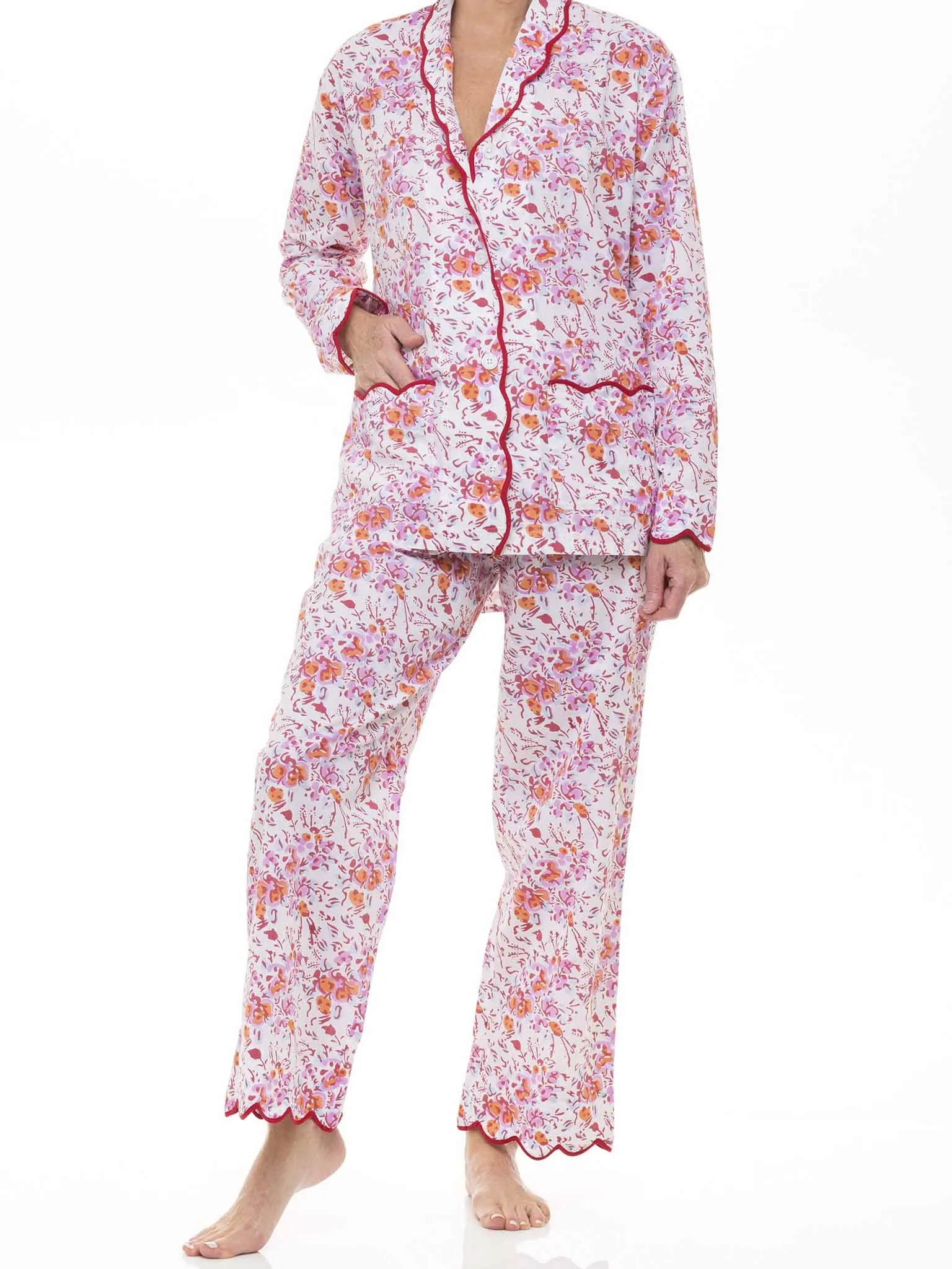 Pink Floral Pajamas