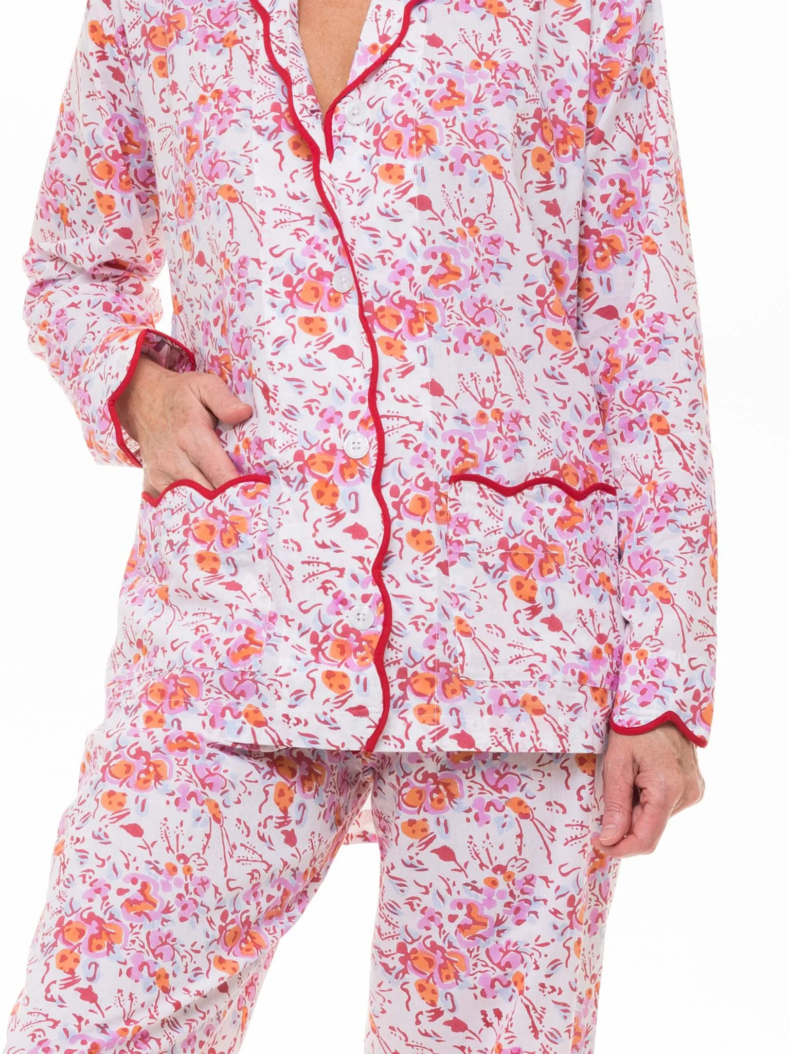 Pink Floral Pajamas