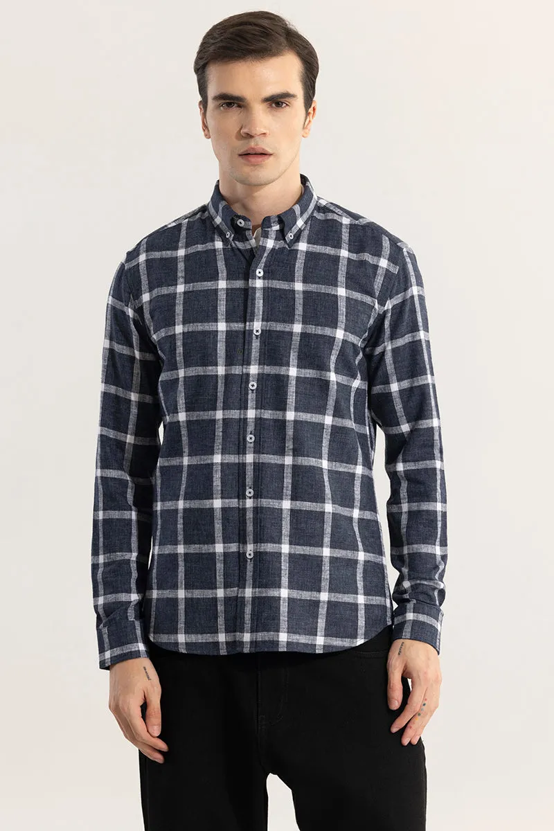 Plazagrid Navy Checks Shirt