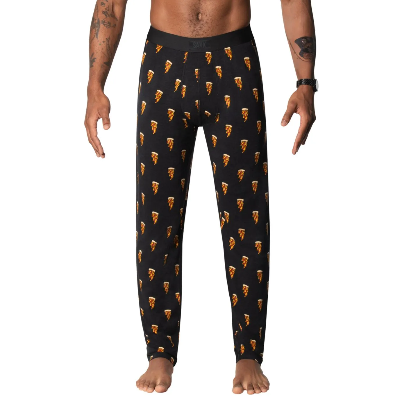 SAXX Sleepwalker Ball Park Pant  in Black Pizza Bolt SXLW32