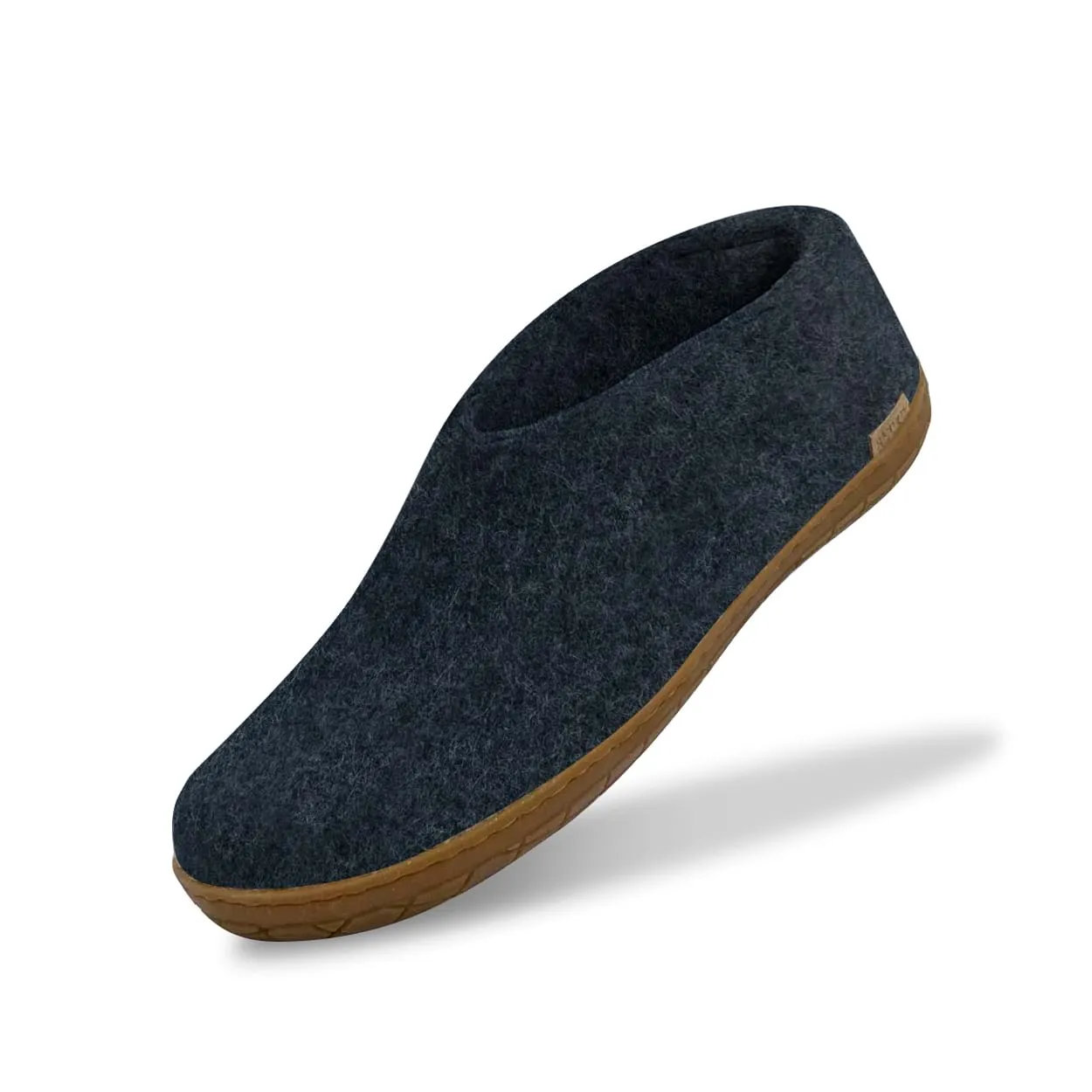 Shoe with natural rubber sole - honey - Denim