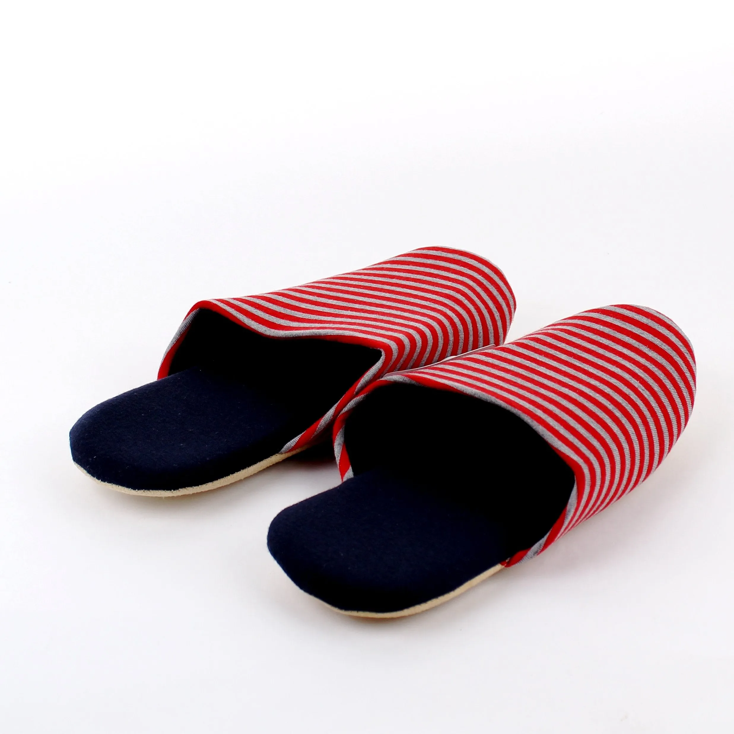 Slipper (Stripe / NV RD / 23-24.5cm)