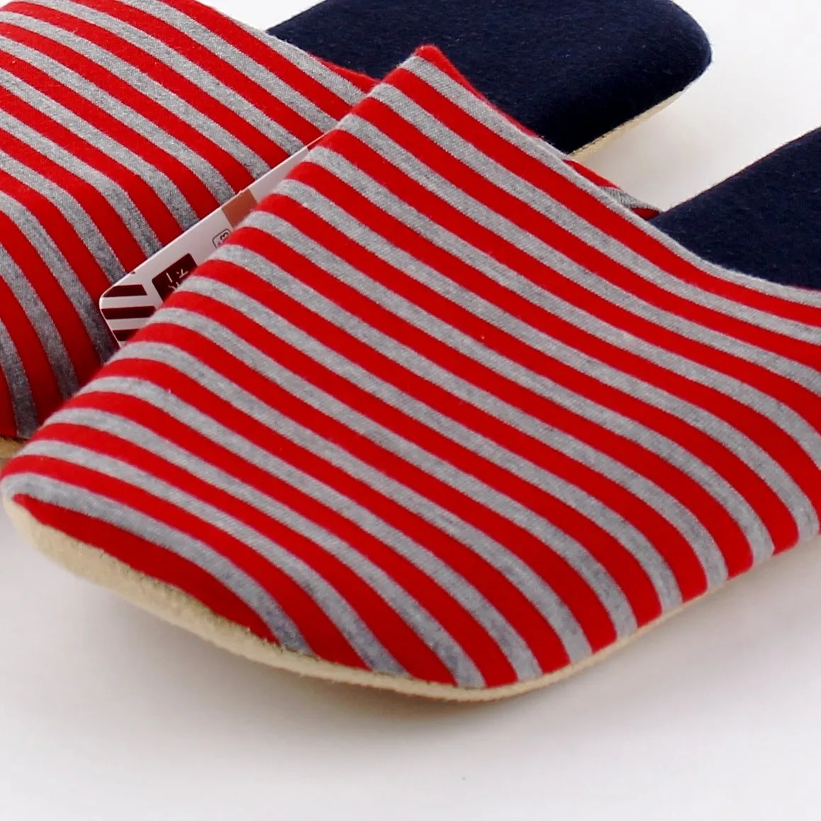 Slipper (Stripe / NV RD / 23-24.5cm)