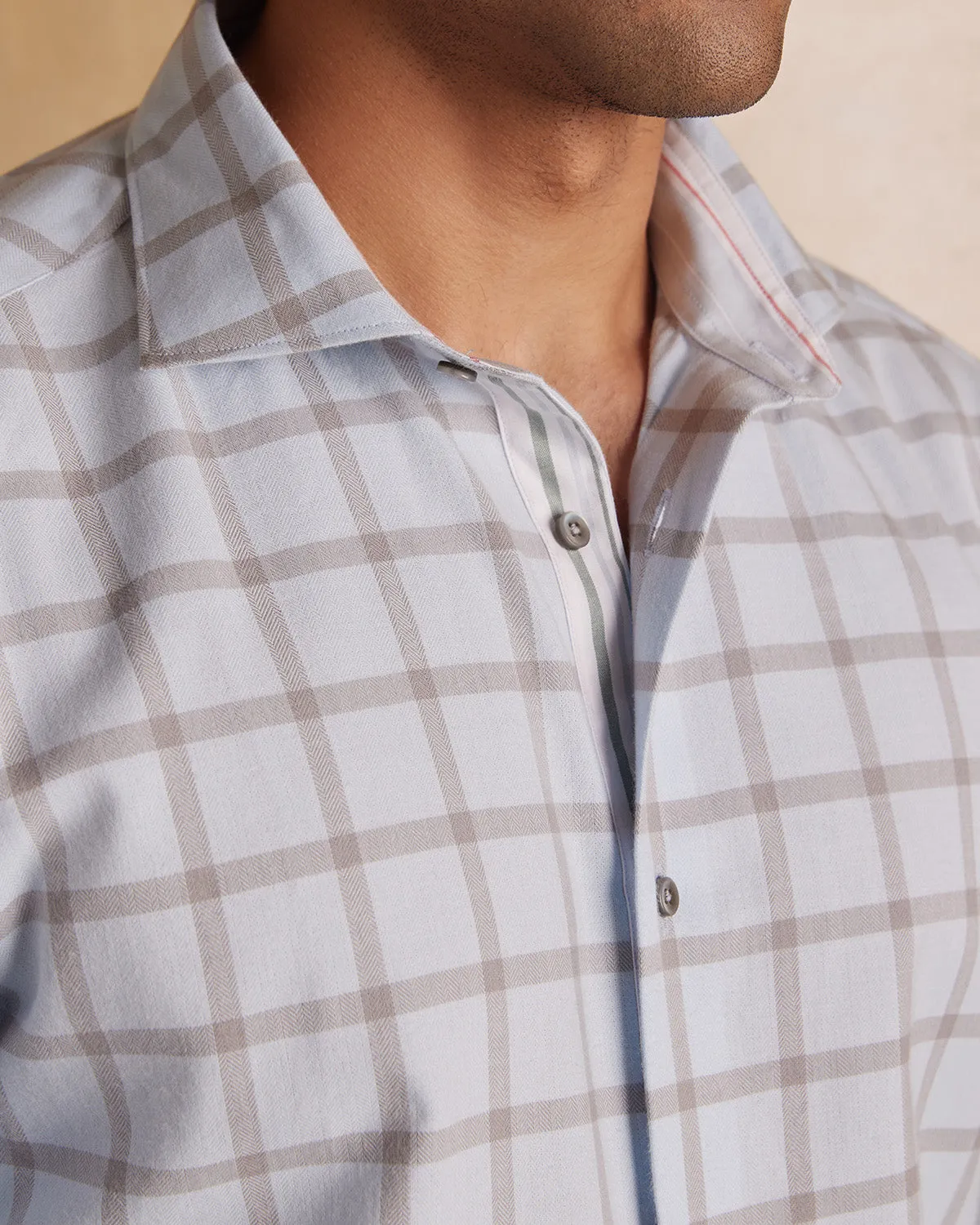 Somelos Whispering Blue Checked Shirt