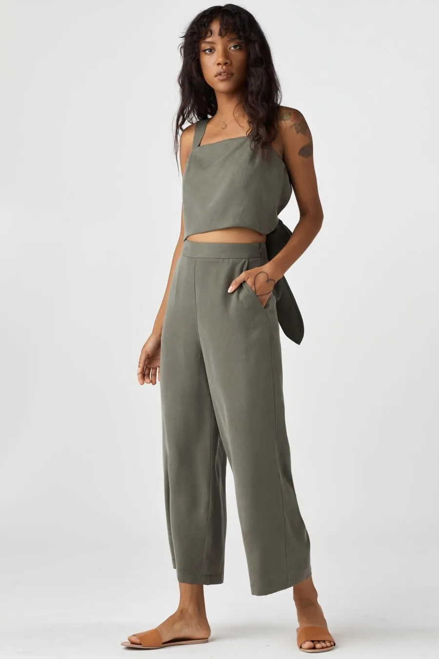 The Two Piece Apron Jumpsuit